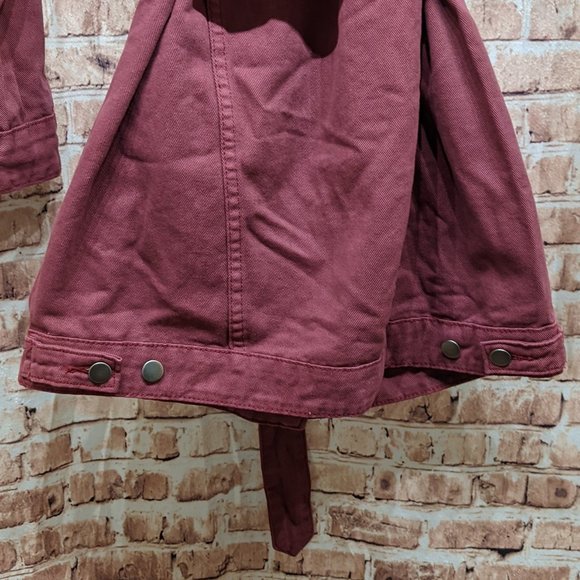 Naked Wardrobe Long Jean Jacket Dress with Belt Small - Picture 9 of 13